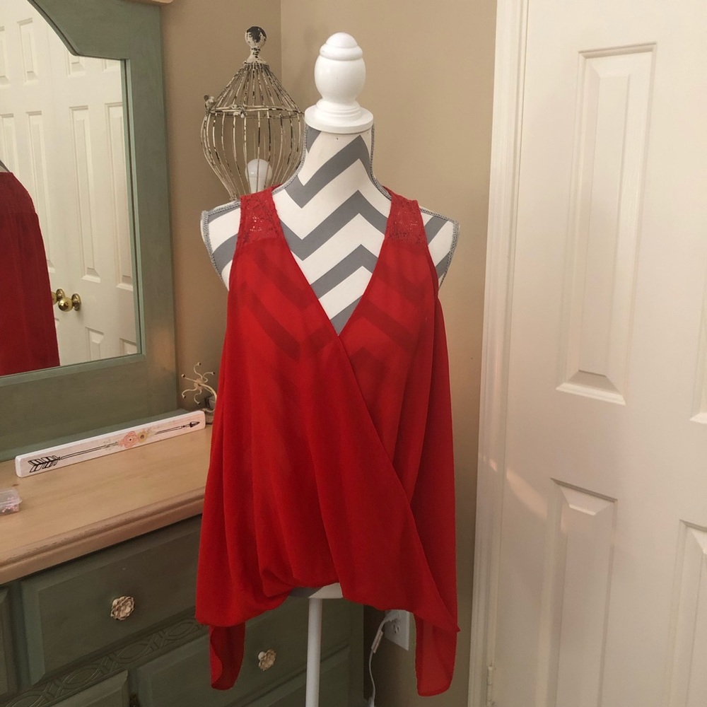 Red blouse